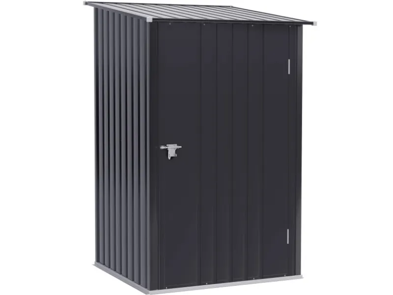 Outsunny Gerätehaus 0,92 m² mit Pultdach Abschließbar 100 x 103 x 160 cm
