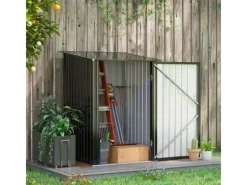 Outsunny Gerätehaus 0,92 m² mit Pultdach Abschließbar 100 x 103 x 160 cm