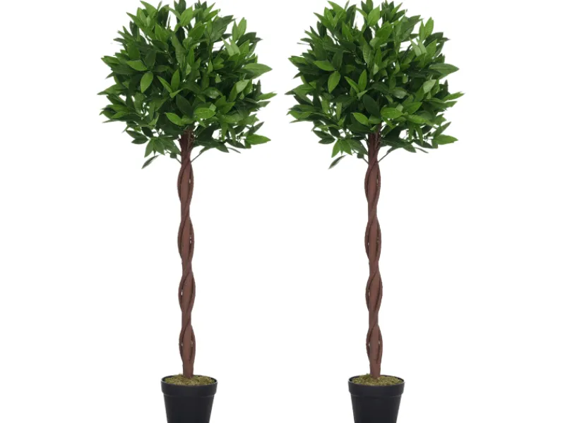 Hot Outsunny Künstliche Pflanze Kunststoff Zement Ø16 x 120H cm