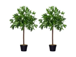 Discount Outsunny Künstliche Pflanze Kunststoff Zement Ø16 x 90H cm