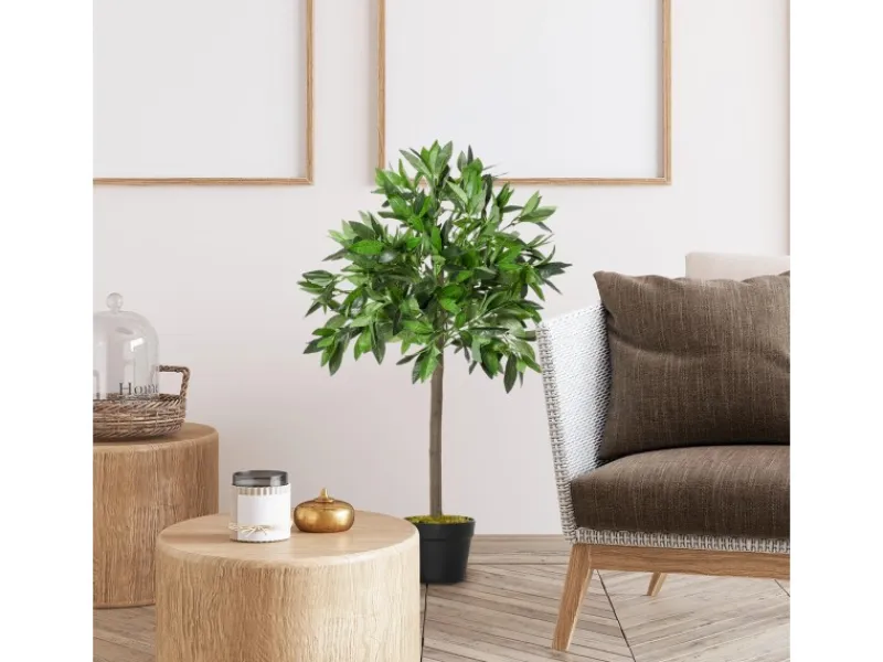 Discount Outsunny Künstliche Pflanze Kunststoff Zement Ø16 x 90H cm