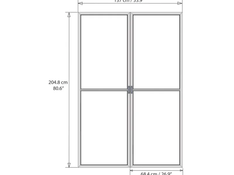 Sale Palram - Canopia Fliegengittertür für Garda / Ledro / San Remo Weiß
