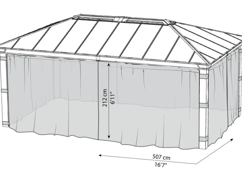 Palram - Canopia Insektenschutz für Pavillon Dallas 6100