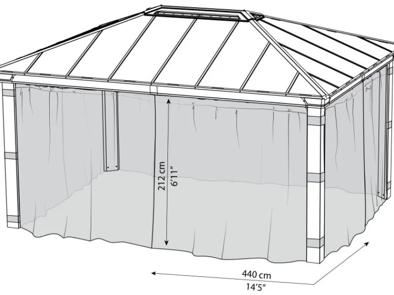 Palram - Canopia Insektenschutz für Pavillon Dallas 4900