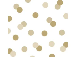Clearance PPD Papierservietten mit Punkten 16,5 cm x 16,5 cm 20 Stück Weiß-Gold FSC®