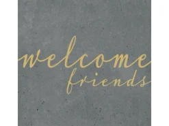 PPD Papierservietten mit Spruch 16,5 cm x 16,5 cm 20 Stück Grau FSC®