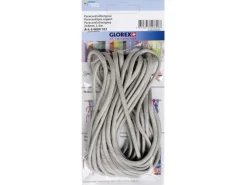 Paracord Nylonschnur Silbergrau 2 x 4 mm, Länge 5 m