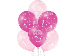 Party Factory Latexballon Ø 25 cm Baby Girl 10 Stück