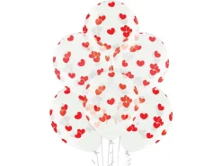 Party Factory Latexballon Ø 25 cm Hearts Red 10 Stück