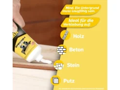 Pattex Montagekleber Kleben statt Bohren Kraftkleber weiß 250g Tube