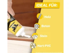 Pattex Montagekleber Kleben statt Bohren Kraftkleber weiß 250g Tube