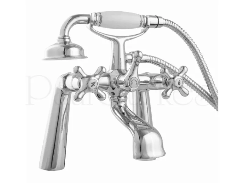 Discount PaulGurkes Nostalgie Wannenarmatur Standarmatur für Wannenrand