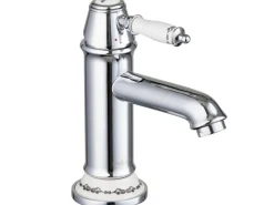 Sale PaulGurkes Nostalgie Wasserhahn Einhandmischer Retro Waschtischbatterie Glänzend