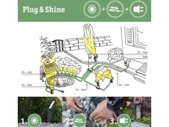 Paulmann Laterne Classic Plug & Shine Zigbee 3.0 IP44 RGBW+ 2 W Anthrazit