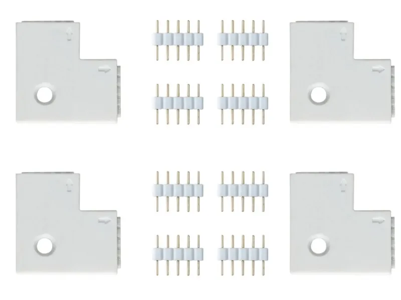 Outlet Paulmann MaxLED Eckverbinder 90° Weiß 4er-Pack inkl. 8 Steckverbinder