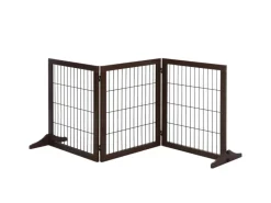 PawHut Absperrgitter für Hunde mit Stützfüßen für Kamin