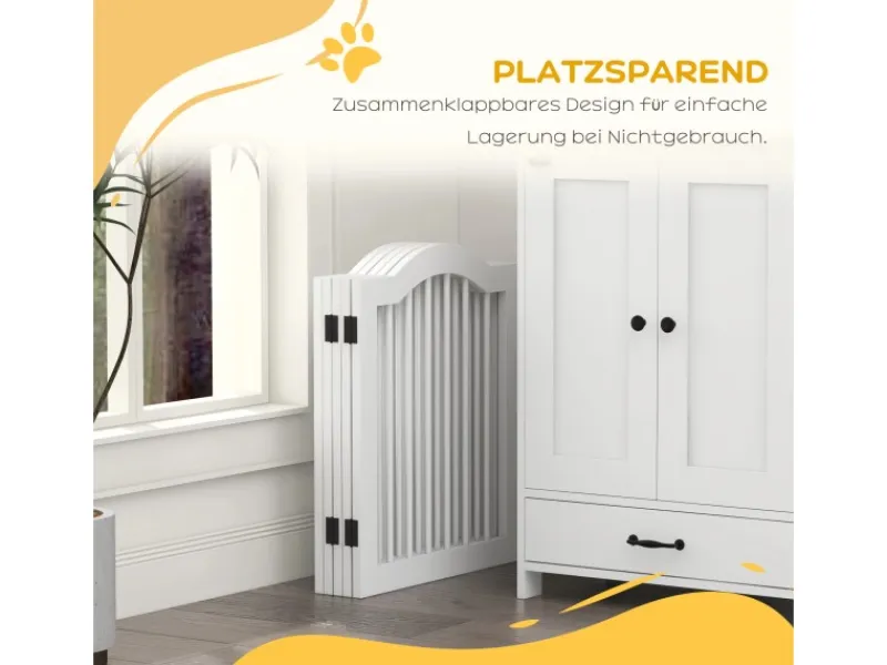 PawHut Absperrgitter 5-Teilig 254 5 x 61 cm