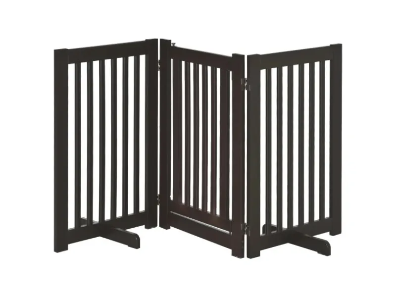 Hot PawHut Absperrgitter Verstellbar Klappbar 155 x 1 5 x 76 cm