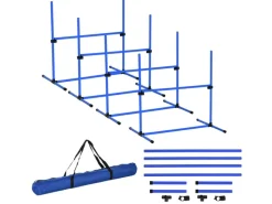 PawHut Agility Hürdenset Slalom Stangen