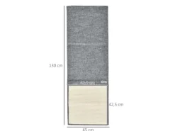 PawHut 2er Kratzmatte Sisal Sessel Couch Katzenkratzmatte