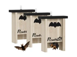 Clearance PawHut Fledermauskasten Tannenholz Naturholz 18L x 6B x 22,5H cm