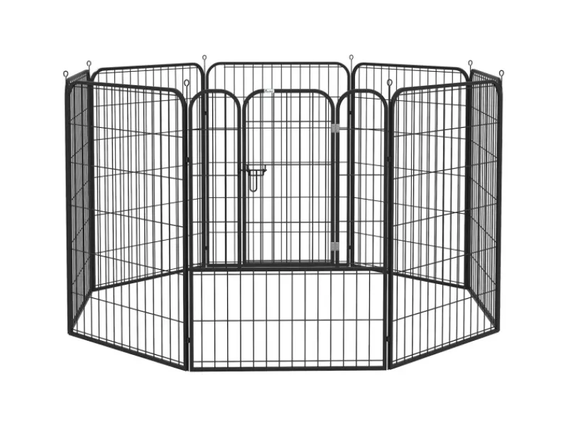PawHut Freigehege Individuell Gestaltbare Form mit Tür 80 x 100cm