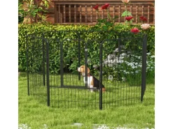 PawHut Freigehege Individuell Gestaltbare Form mit Tür 80 x 100cm