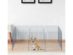 Discount PawHut Freilaufgehege Laufstall für Tiere 8-Teilig