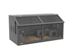 Discount PawHut Hamsterkäfig 100cm mit Hängebrücke Leitern