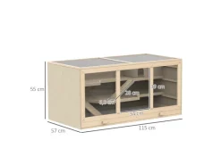 Outlet PawHut Hamsterkäfig mit Treppen