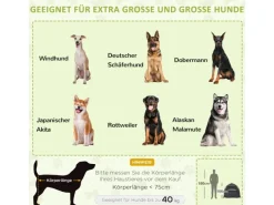 Hot PawHut Haustierzelt Polyester Dunkelgrau 120L x 120B x 106H cm