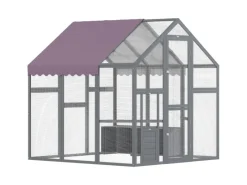 Discount PawHut Hühnerstall Freilaufgehege Freigehege mit Schloss Tannenholz