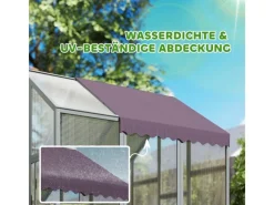 Discount PawHut Hühnerstall Freilaufgehege Freigehege mit Schloss Tannenholz