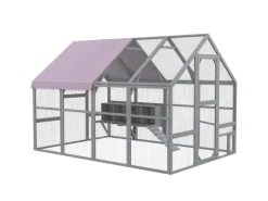 Online PawHut Hühnerstall mit Tür Nistkasten Dach