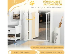 Clearance PawHut Hunde Türschutzgitter mit Schließautomatik