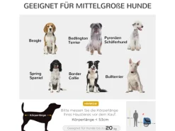 PawHut Hundeanhänger Hunde Fahrrad Anhänger Reflektor