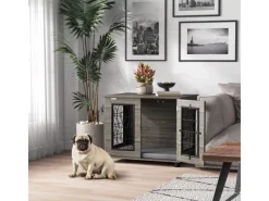 Outlet PawHut Hundebox mit Kissen 80 x 56 x 63cm