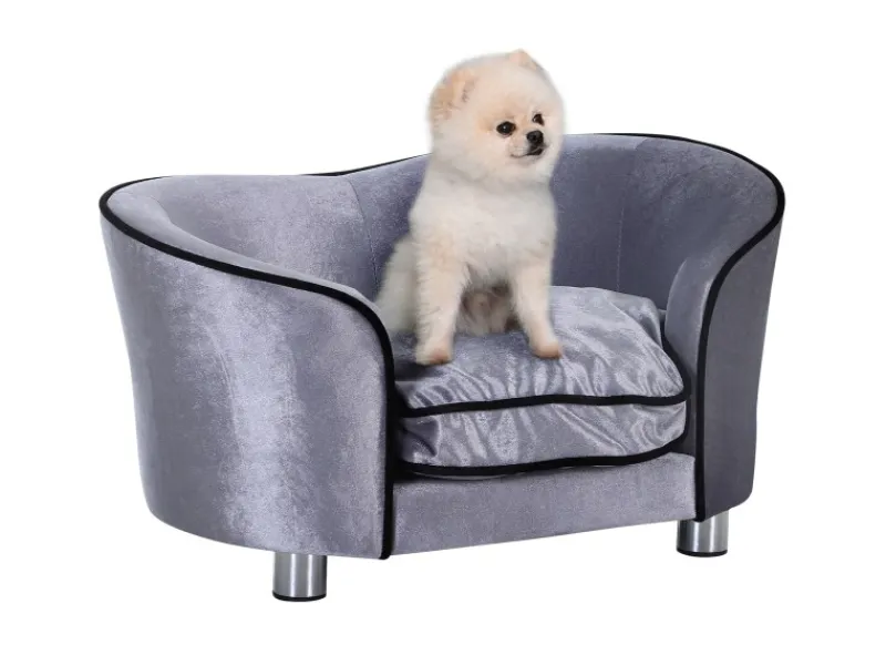 Outlet PawHut Hundesofa mit Kissen 69 x 49 x 38 cm