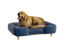PawHut Hundesofa mit Kissen Holzbeine 96 x 66 x 24 cm