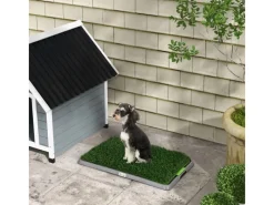 Online PawHut Hundetoilette mit 2 Grasmatten für Töpfchentraining Welpen