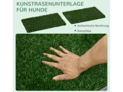 Online PawHut Hundetoilette mit 2 Grasmatten für Töpfchentraining Welpen