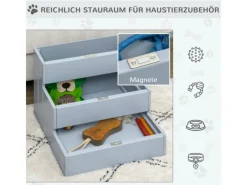 Discount PawHut Hundetreppe 3 Stufen Einstiegshilfe