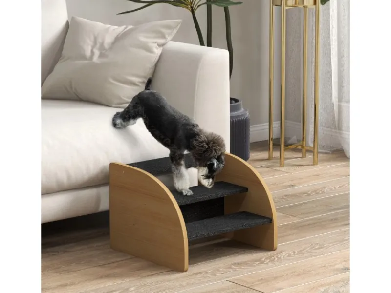 Best PawHut Hundetreppe 3 Stufen mit Seitenwand