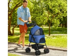 Hot PawHut Hundewagen mit Klappfunktion Becherhalter