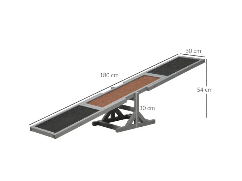 PawHut Hundewippe Hunde Agility Wippe
