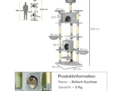 Best PawHut Katzenbaum Ecke Katzenkratzbaum