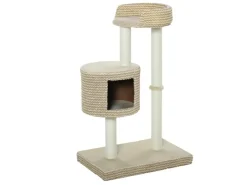 Best PawHut Katzenbaum Kuschelige Aussichtsplattformen 61x41x96 cm