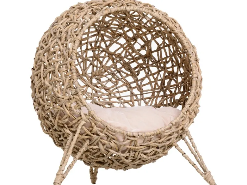 PawHut Katzenhaus mit Kissen und Erhöhten Füßen