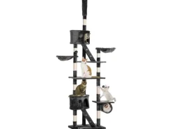 PawHut Katzenkratzbaum 240-260 cm Deckenhoch mit Sisalseil