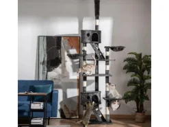 PawHut Katzenkratzbaum 240-260 cm Deckenhoch mit Sisalseil